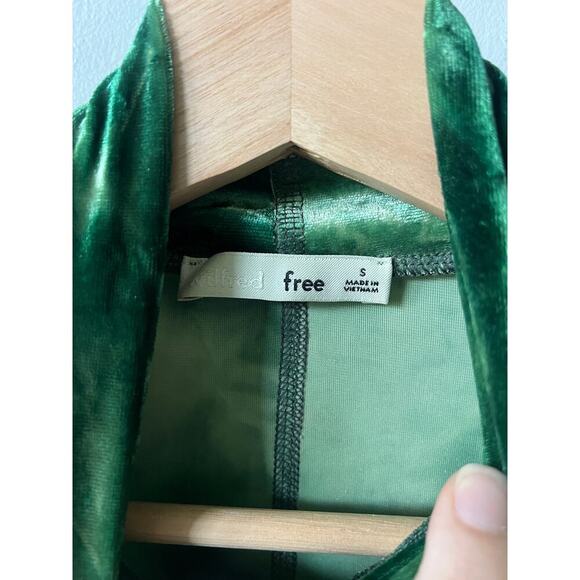 Aritzia Wilfred Free green tie dye turtleneck women's size small - Picture 3 of 4